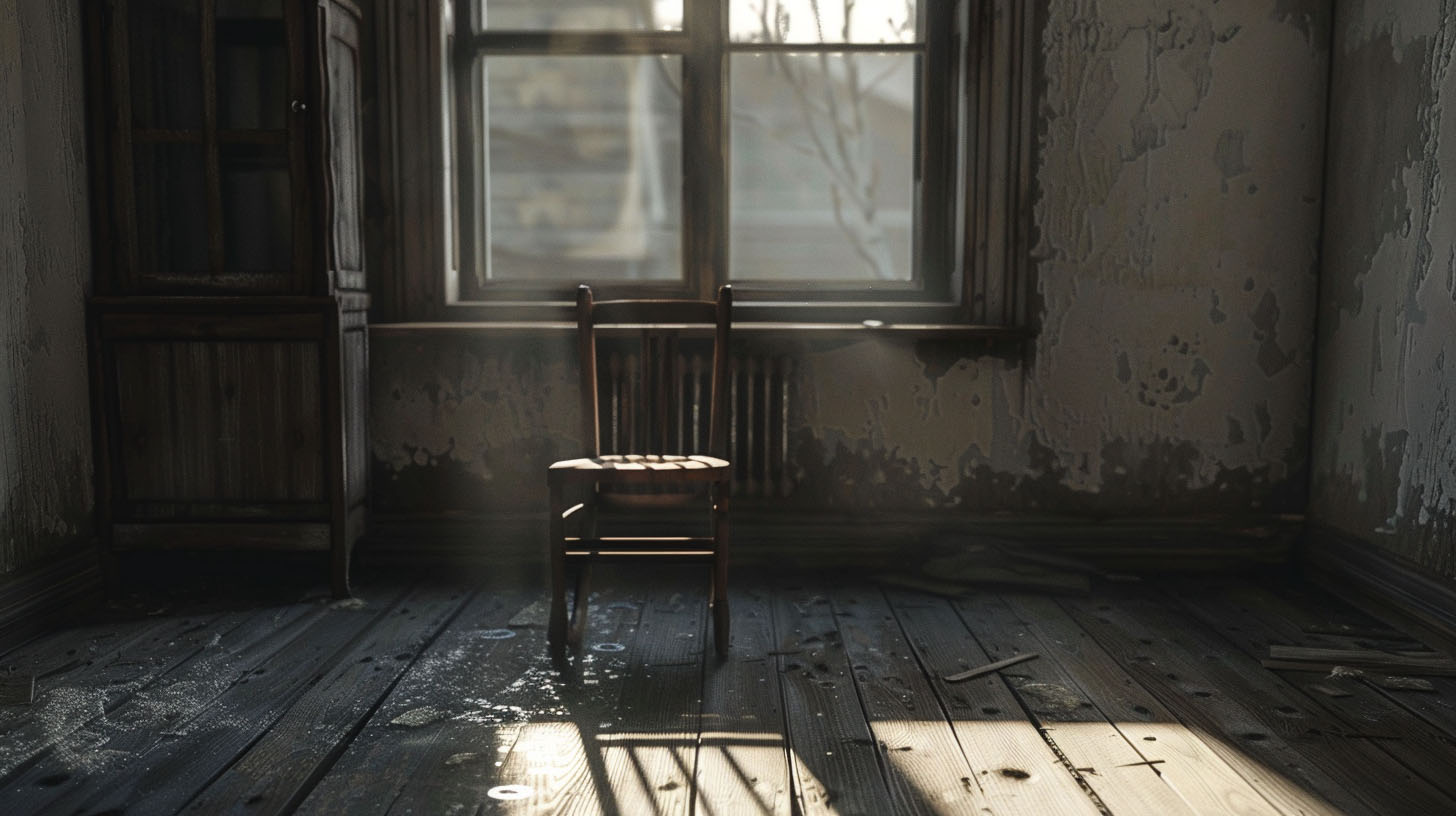 A single chair in a quiet room